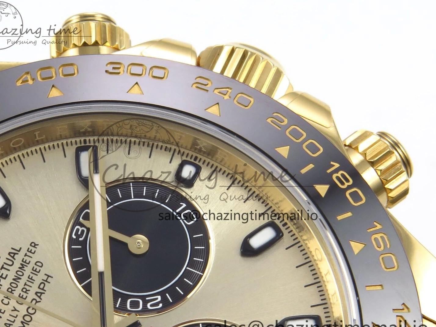 MiroTime 0901 Daytona 116518 VSF 1:1 Best Edition 904L Steel YG Dial on Oysterflex Strap DD Sustainable 1003